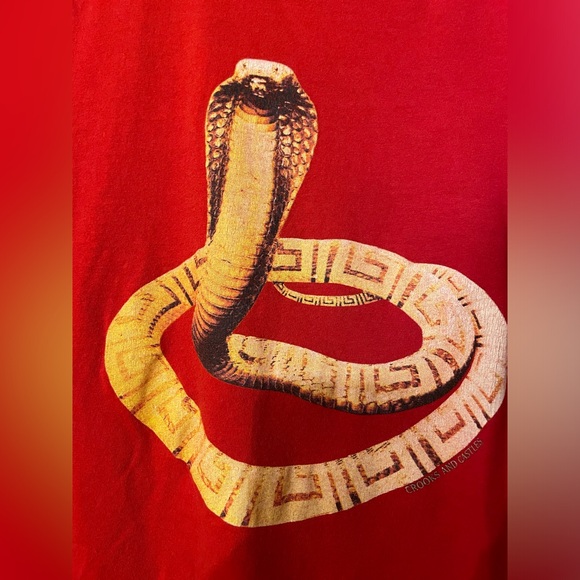 Crooks and Castles Shirt, Cobra Kai, Strike First Strike Hard No Mercy, Men’s XL - Picture 2 of 10